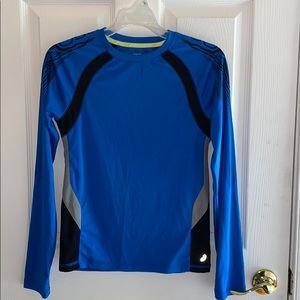 ASICS boys long sleeve dri fit tee